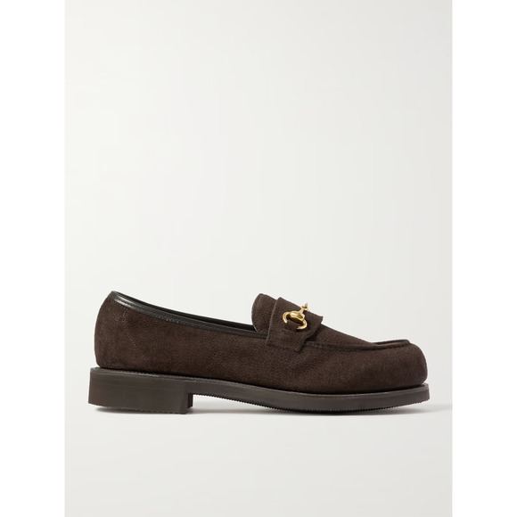 $950 GEORGE CLEVERLEY Colony Full-Grain Suede Loafers Black US 9 / UK 8 EU 42 main image 4